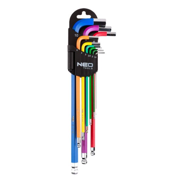 NEO TOOLS Set imbus ključev 1.5-10 mm, 9 kosov