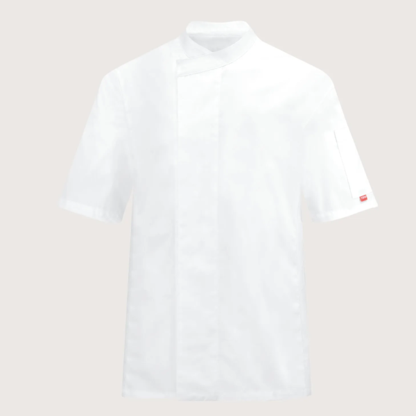 Toma Youniform Kuharska Jakna "100 Grams" Bela, Kratki Rokavi, Unisex
