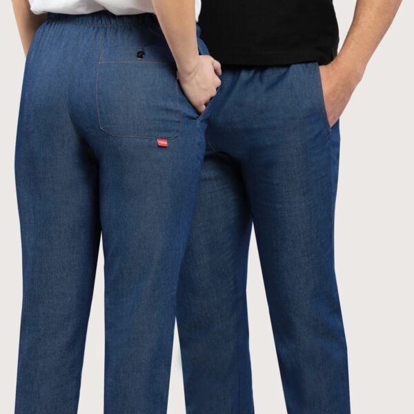 Toma Youniform Kuharske Hlače Unisex MOD.1743 – Ultralahke 100 g/m2, videz jeansa