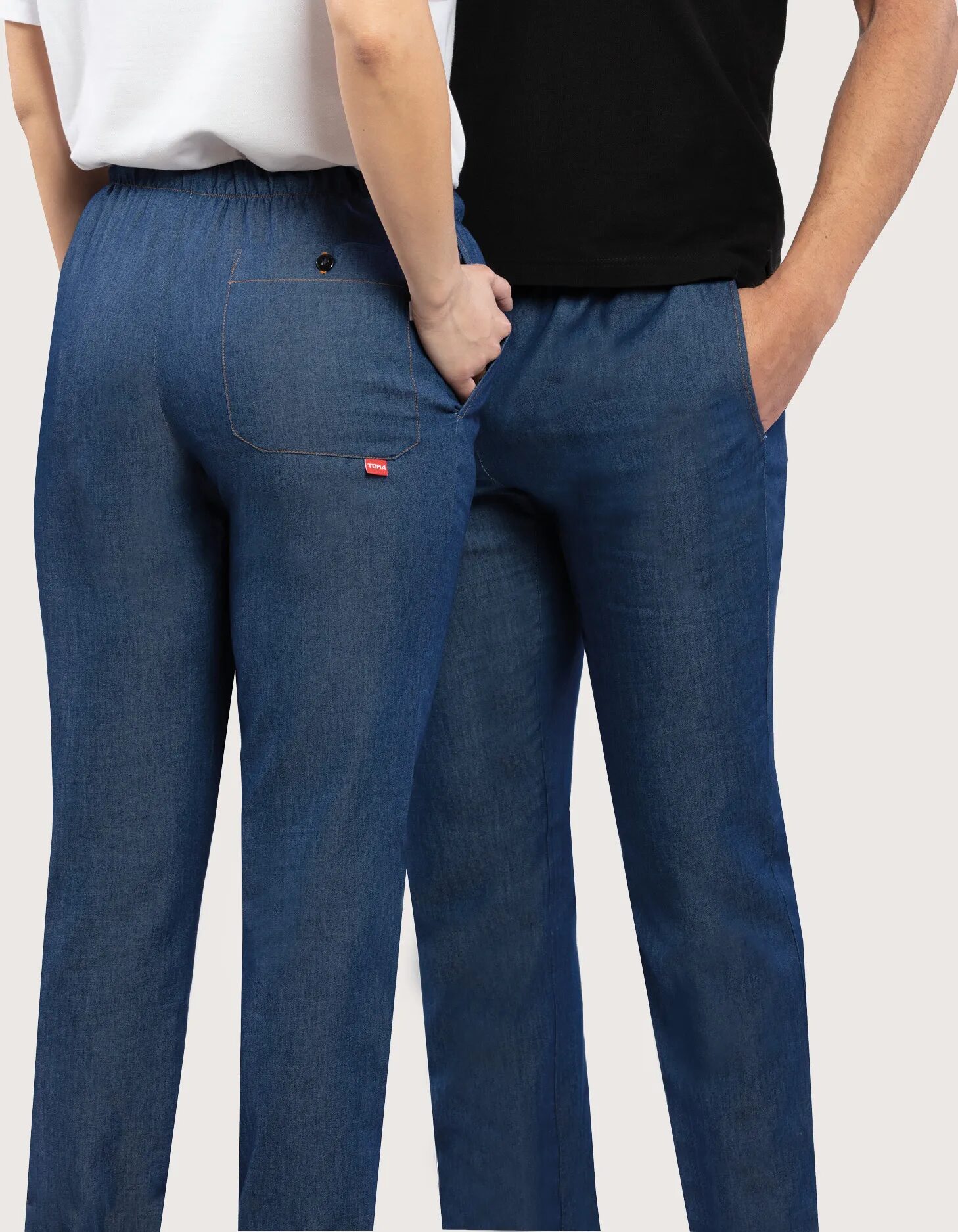 Toma Youniform Kuharske Hlače Unisex MOD.1743 – Ultralahke 100 g/m2, videz jeansa Toma Youniform Kuharske Hlače Unisex MOD.1743 – Ultralahke 100 g/m2, videz jeansa