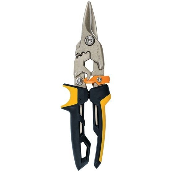 Fiskars škarje za pločevino ravne 260 mm PowerGear