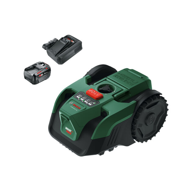 Avtonomna robotska kosilnica VISIMOW18V-100 za 100 m² z 18V akumulatorjem