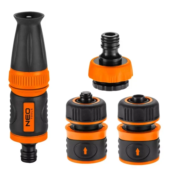 Set priključkov za vodo 1/2" z ravno šobo in spojkami