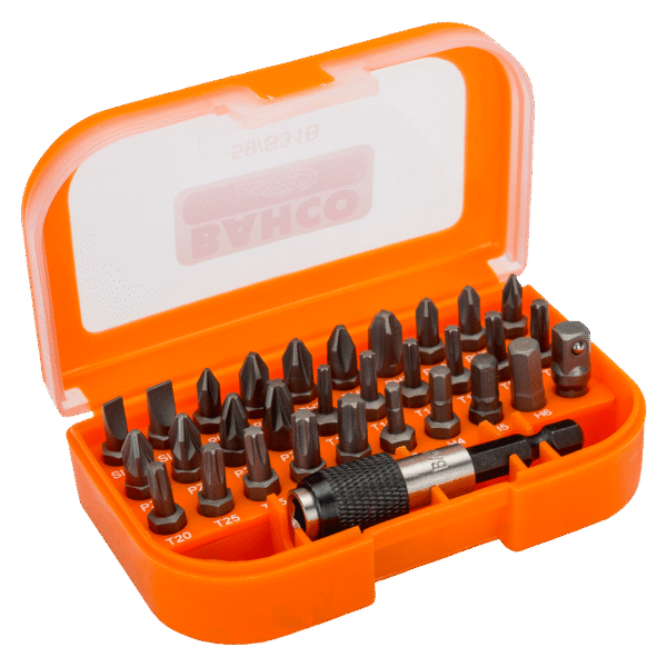 Bahco 31-delni set bitov za vijačenje (Philips, Torx, Hexagon)