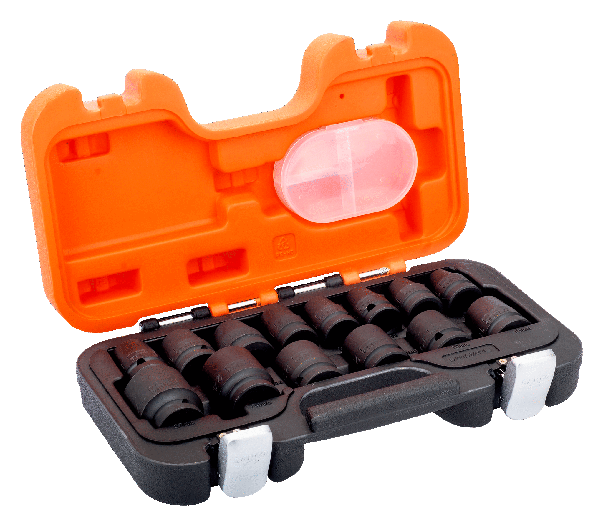 Bahco Komplet udarnih nasadnih ključev 1/2" 10-27 mm kratki Bahco Komplet udarnih nasadnih ključev 1/2" 10-27 mm kratki