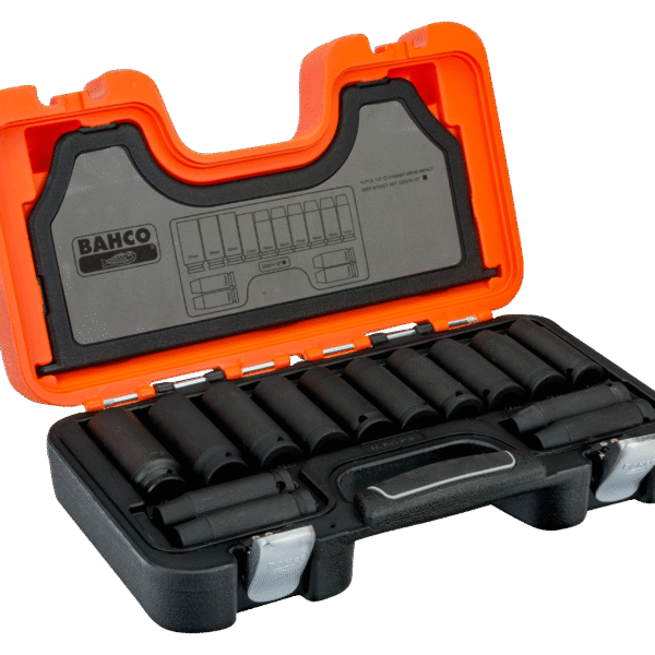 Bahco Komplet Udarnih Nasadnih Ključev 1/2" Dolgi, 10-27mm, 14 kosov