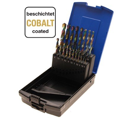 Makita HSS-Co set svedrov za kovino 1-10mm, 19-delni Makita HSS-Co set svedrov za kovino 1-10mm, 19-delni