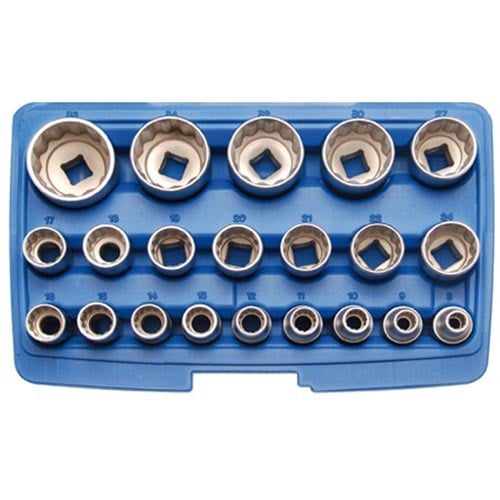 BGS Garnitura nasadnih ključev 1/2" 8-36 mm, 12-kotni, 21-delni BGS Garnitura nasadnih ključev 1/2" 8-36 mm, 12-kotni, 21-delni