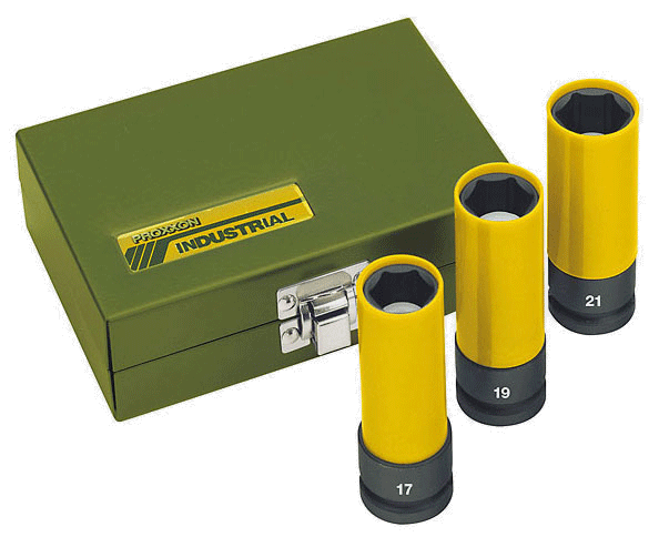 Proxxon Komplet Dolgih Udarnih Nasadnih Ključev 1/2", 17-19-21 mm Proxxon Komplet Dolgih Udarnih Nasadnih Ključev 1/2", 17-19-21 mm