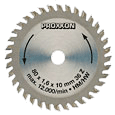 Proxxon list krožne žage 80x1,5x10 mm, 36 zob, HM/HW Proxxon list krožne žage 80x1,5x10 mm, 36 zob, HM/HW