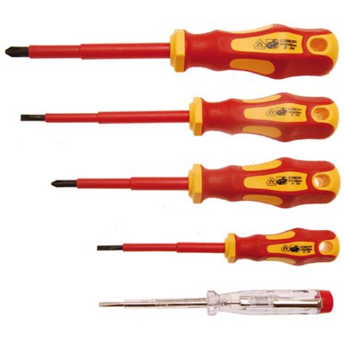 BGS Set VDE izvijačev za električarje 1000V, 4-delni + preizkuševalec BGS Set VDE izvijačev za električarje 1000V, 4-delni + preizkuševalec
