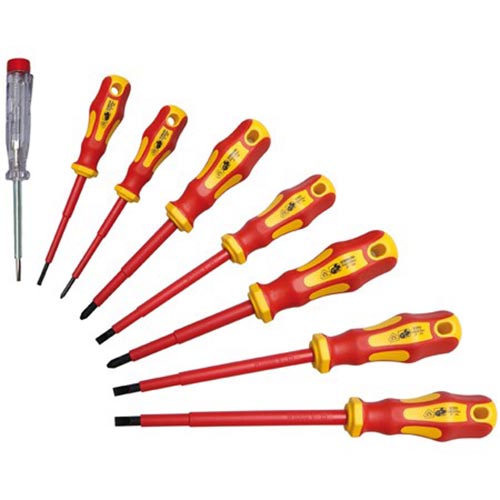 BGS VDE set izoliranih izvijačev 1000V, 8-delni BGS VDE set izoliranih izvijačev 1000V, 8-delni