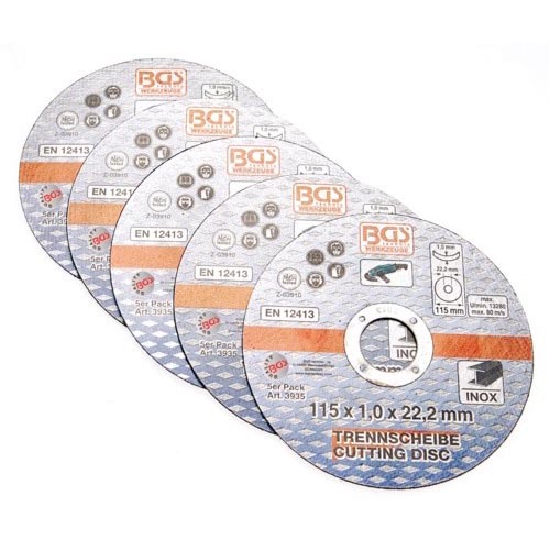 BGS Rezalna Plošča za Inox 115x1,0x22,2 mm (5 kosov)