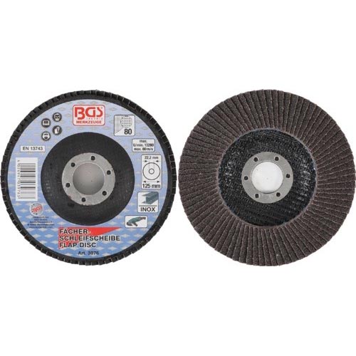 BGS Lamelasti brusni disk 125mm za Inox K80 BGS Lamelasti brusni disk 125mm za Inox K80