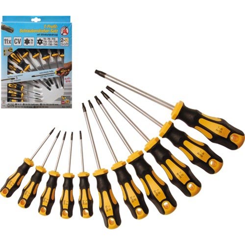 BGS set Torx izvijačev T6-T40, z izvrtino, 11-delni BGS set Torx izvijačev T6-T40, z izvrtino, 11-delni