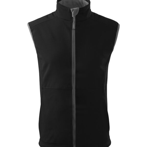 Malfini Moški Softshell Brezrokavnik VISION 517 – Črn, L