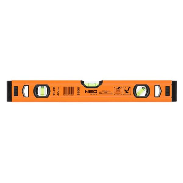 NEO TOOLS Aluminijasta libela S 300, 40 cm, 3 libele