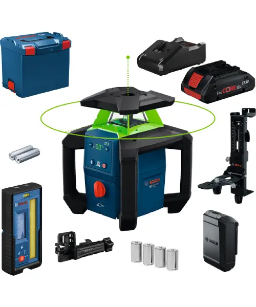 Rotacijski laser GRL18V-4-34CVG z akumulatorskim napajanjem 18V Rotacijski laser GRL18V-4-34CVG z akumulatorskim napajanjem 18V
