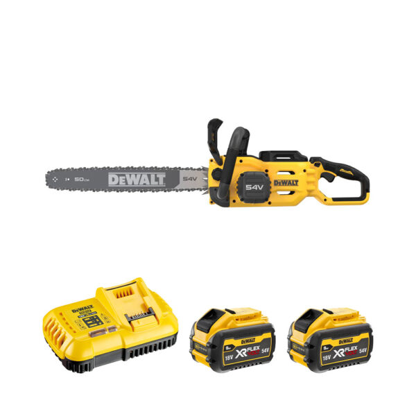 DeWalt DCMCS575X2 54V akumulatorska verižna žaga (50 cm) z 2x 9 Ah akumulatorjema in polnilnikom
