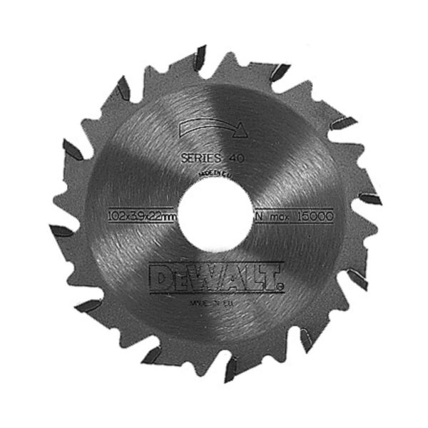 DeWalt Rezkar za lamele DT1306 HM 102/22/4,0mm 12 zob