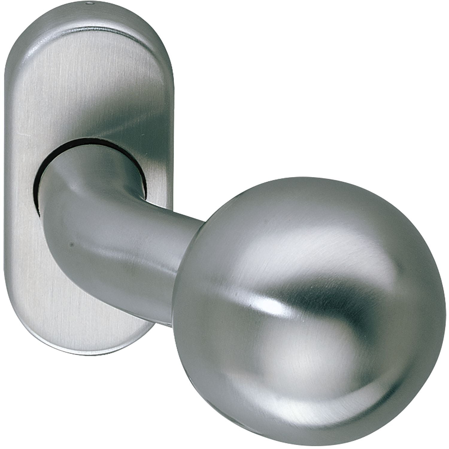 MARCHESI Krogla za vrata z ovalno rozeto, fiksna, nerjavno jeklo, 32x62 mm, ø 50 mm MARCHESI Krogla za vrata z ovalno rozeto, fiksna, nerjavno jeklo, 32x62 mm, ø 50 mm