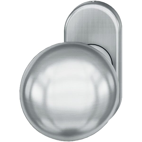 FSB Krogla za vrata 07 0802 z rozeto, ø 50 mm, fiksna, mat nerjavno jeklo