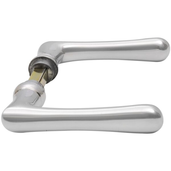 GRUNDMANN Set kvak za vrata ELEGANT WG 500, polirani aluminij