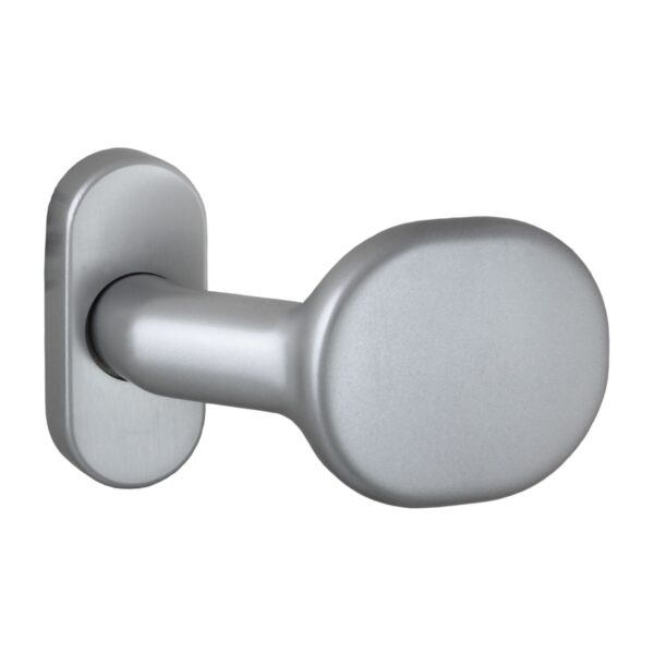 Fiksna krogla za vrata R32/G F9, Zamak, videz aluminija