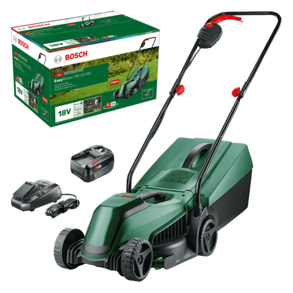 Zeleni Bosch Akumulatorska kosilnica EasyMower 18V-32-200, 18V, 32 cm