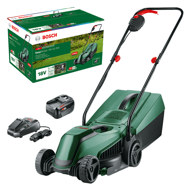 Zeleni Bosch Akumulatorska kosilnica EasyMower 18V-32-200, 18V, 32 cm Zeleni Bosch Akumulatorska kosilnica EasyMower 18V-32-200, 18V, 32 cm
