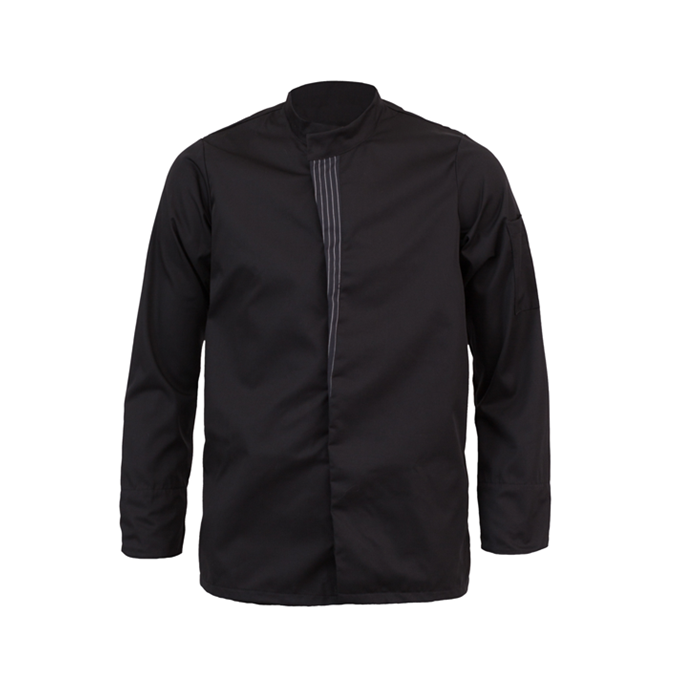 Lacuna Moška kuharska bluza ADRIATIC, 215g/m², bela/črna Lacuna Moška kuharska bluza ADRIATIC, 215g/m², bela/črna