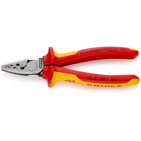 Knipex Klešče za kabelske tulce 0,25-16mm² KNIP97 78 180