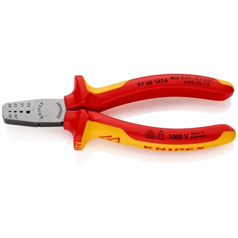 Knipex Klešče za kabelske votlice 0,25-2,5 mm² 1000 V
