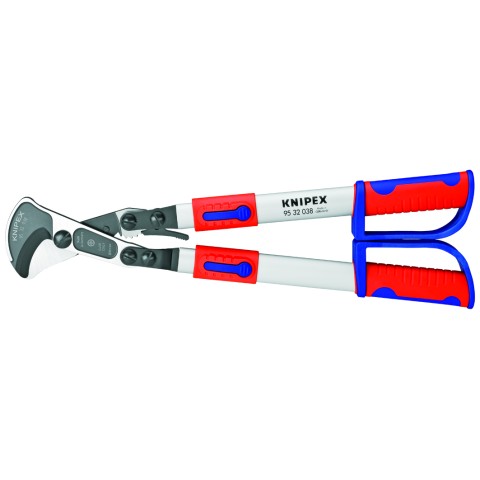 Knipex Kabelske škarje z ragljo, teleskopske, Ø 38 mm / 280 mm²