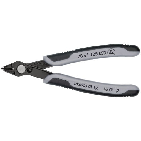 Knipex ESD precizne ščipalne klešče za elektroniko 125 mm (KNIP78 61 125 ESD) Knipex ESD precizne ščipalne klešče za elektroniko 125 mm (KNIP78 61 125 ESD)