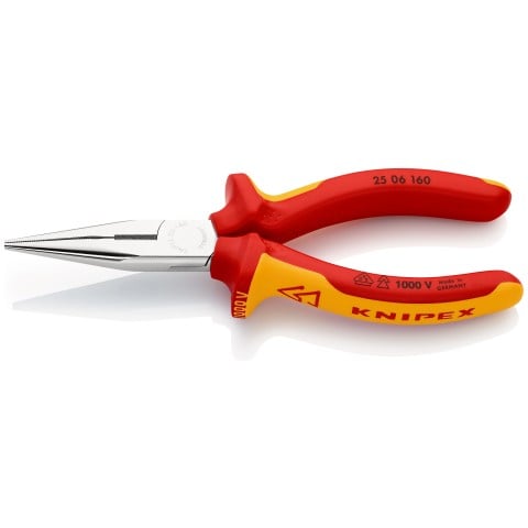 Knipex polokrogle špičaste klešče 160 mm, izolirane 1000V