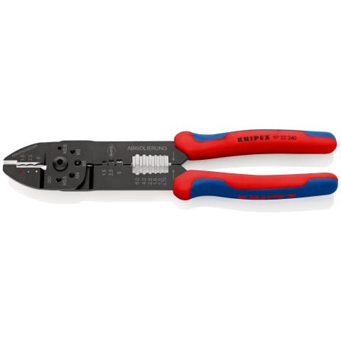 Knipex Klešče za kabelske sponke, izolirane+neizolirane, 0,75-6 mm²