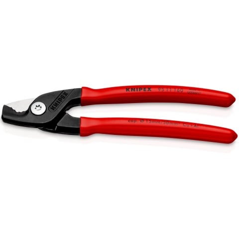 KNIPEX Škarje za kable STEPCUT 160mm, Ø 15 mm / 50mm²
