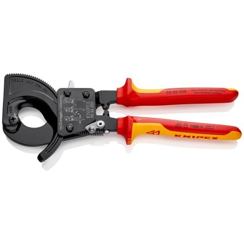 Knipex kabelske škarje z ragljo 250 mm za kable do 240 mm² / Ø 32 mm