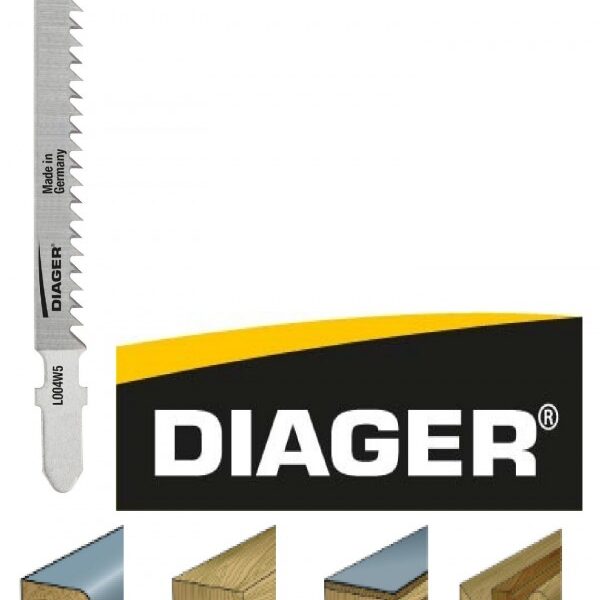 Diager list za vbodno žago za les in PVC, 3x100mm, 5 kosov