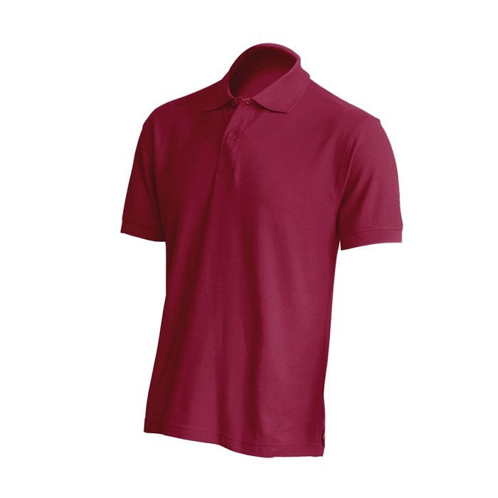 Moška polo majica kratkih rokavov, 100% bombaž, bordo rdeča Moška polo majica kratkih rokavov, 100% bombaž, bordo rdeča