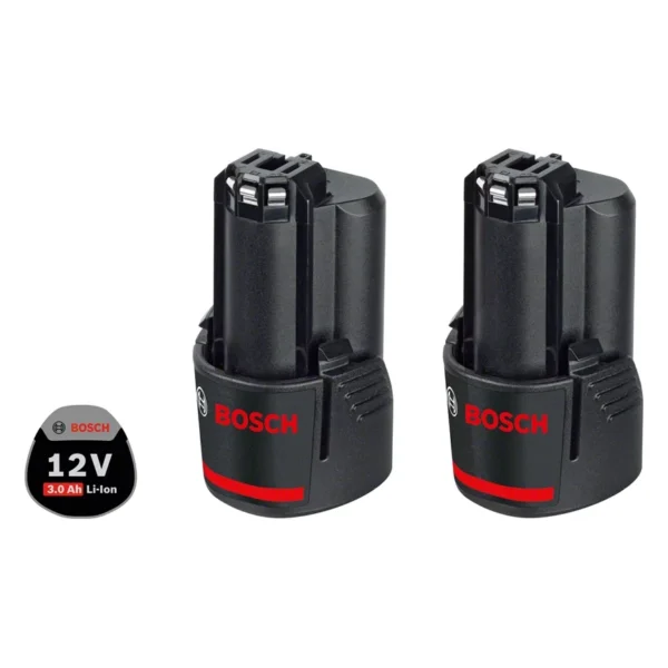 PLAVI BOSCH GBA 12V 3.0Ah akumulatorska baterija, komplet 2 kosov