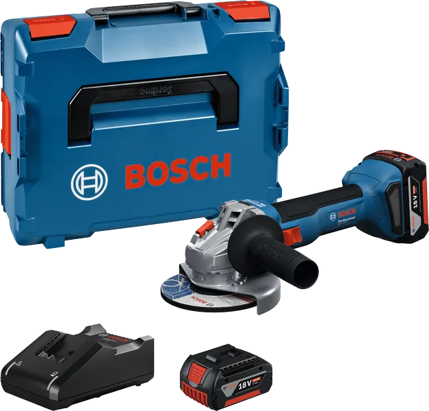 PLAVI BOSCH Akumulatorski kotni brusilnik GWS 18V-8, 18V (v L-BOXX-u 136) PLAVI BOSCH Akumulatorski kotni brusilnik GWS 18V-8, 18V (v L-BOXX-u 136)