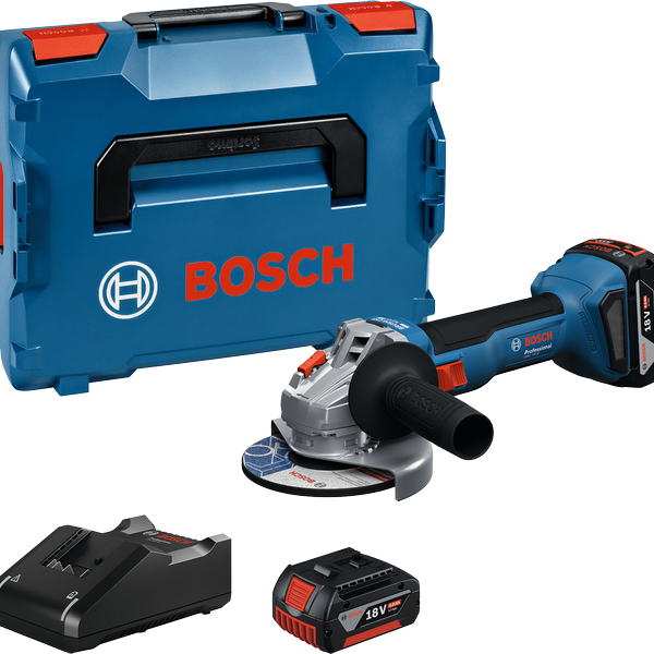 PLAVI BOSCH Akumulatorski kotni brusilnik PRO GWS 18V-8, 18V, 125mm, v L-BOXX-u