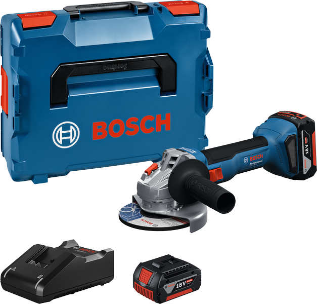 PLAVI BOSCH Akumulatorski kotni brusilnik PRO GWS 18V-8, 18V, 125mm, v L-BOXX-u PLAVI BOSCH Akumulatorski kotni brusilnik PRO GWS 18V-8, 18V, 125mm, v L-BOXX-u