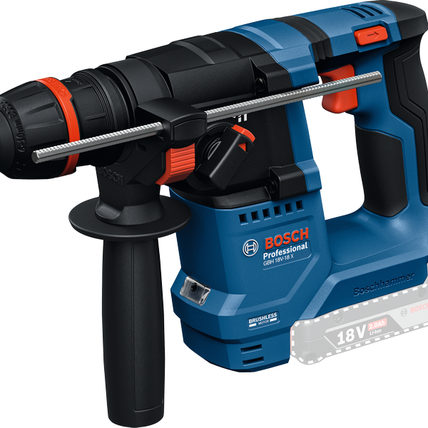 PLAVI BOSCH PRO GBH 18V-18 X Akumulatorsko vrtalno kladivo z ONECHUCK vpenjanjem
