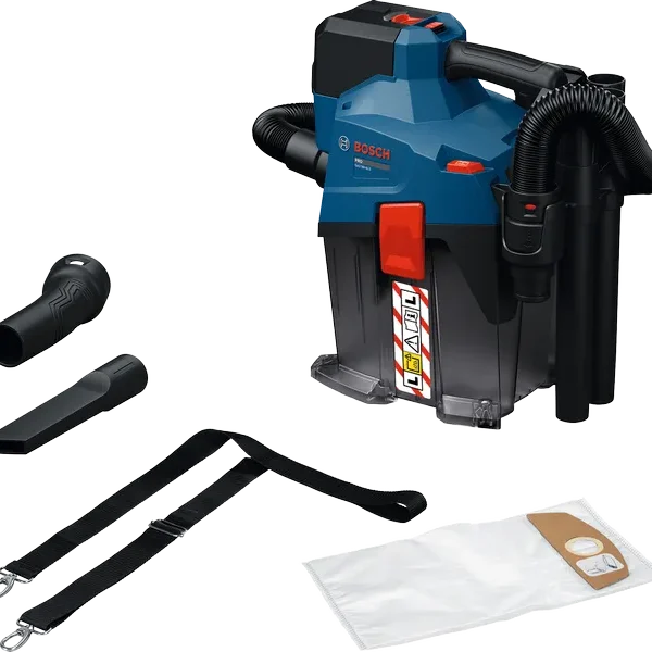 PLAVI BOSCH GAS 18V-6 LS akumulatorski sesalnik, L-razred, 18V