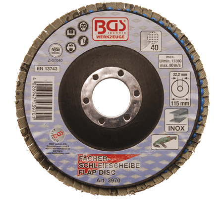 Lamelasti brusni disk 115mm za inox K40 Lamelasti brusni disk 115mm za inox K40