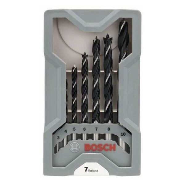 BOSCH set svedrov za les, 7-delni (3, 4, 5, 6, 7, 8, 10 mm)