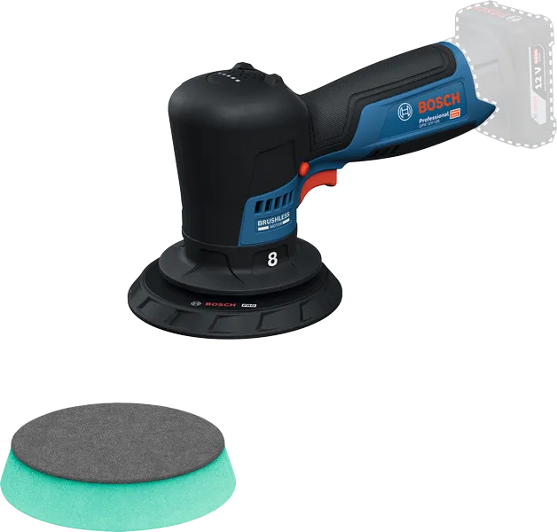 PLAVI BOSCH Akumulatorski polirnik GPX 12V-125, 12V, 125 mm PLAVI BOSCH Akumulatorski polirnik GPX 12V-125, 12V, 125 mm